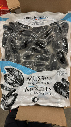 Mussels, 20-30 pc/lb,  Frozen, NW, 10 lb, 5x 2 lb