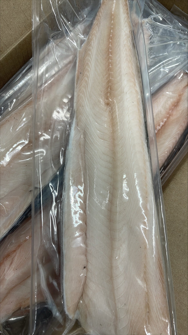 Cod (Black) Fillets Skin On, PBO, IVP, Frozen, IVP, Cold Fish, NW, 1x10 lb