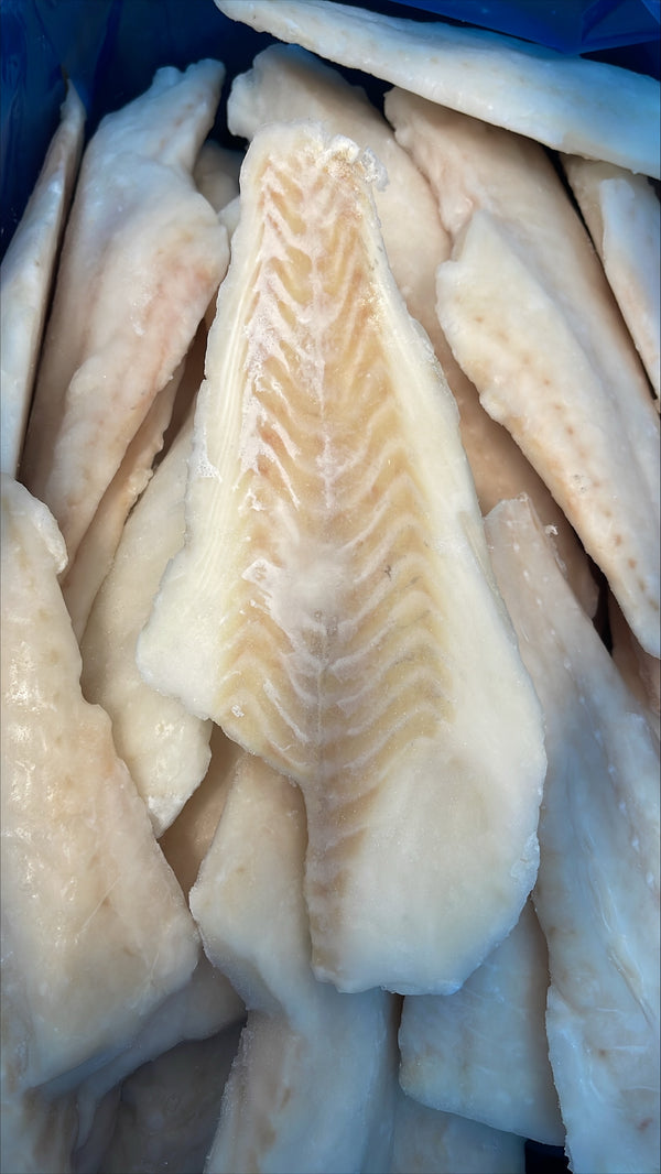 Haddock, 4 oz, Fillets, Skinless, Boneless, J-Cut, Frozen, NW, 10 lb