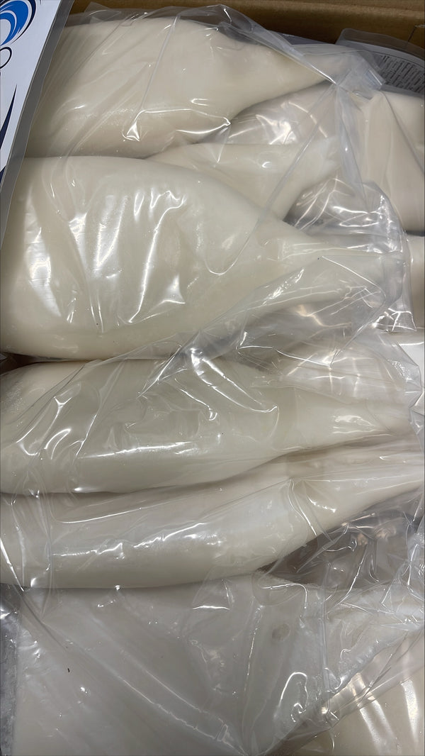 Squid (Gigas), U10, Tubes, Frozen, IQF, China, NW, 20 lb, 10 x 2 lb