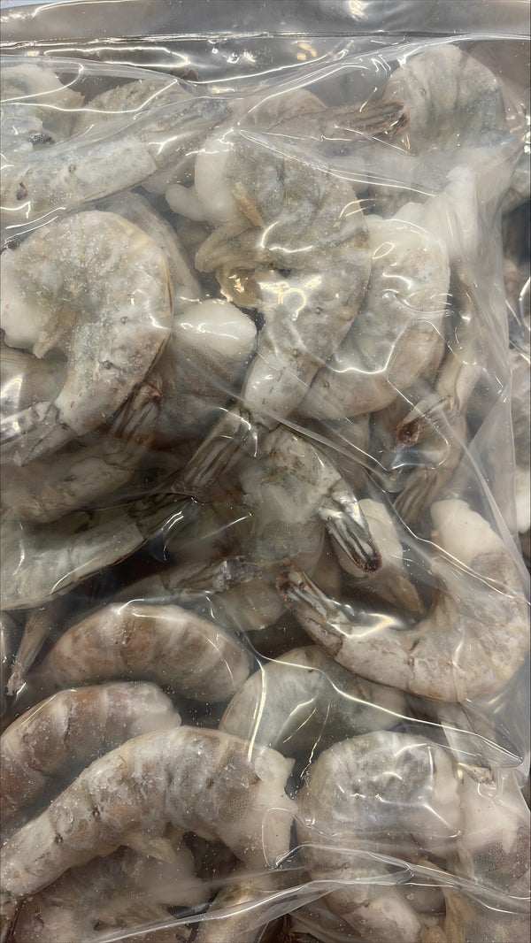 Crevettes, (blanches), 21-25, EZP, congelées, NW, 10 lb, 5 x 2 lb