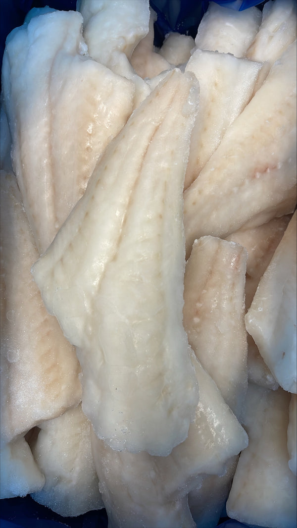 Haddock, 5 oz, Fillets, Skinless, Boneless, J-Cut, Frozen, NW, 10 lb