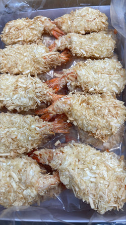 Crevettes, (blanches), 13-15, Coconut Brd Bfly, congelées, NW, 10 lb, 5 x 2 lb