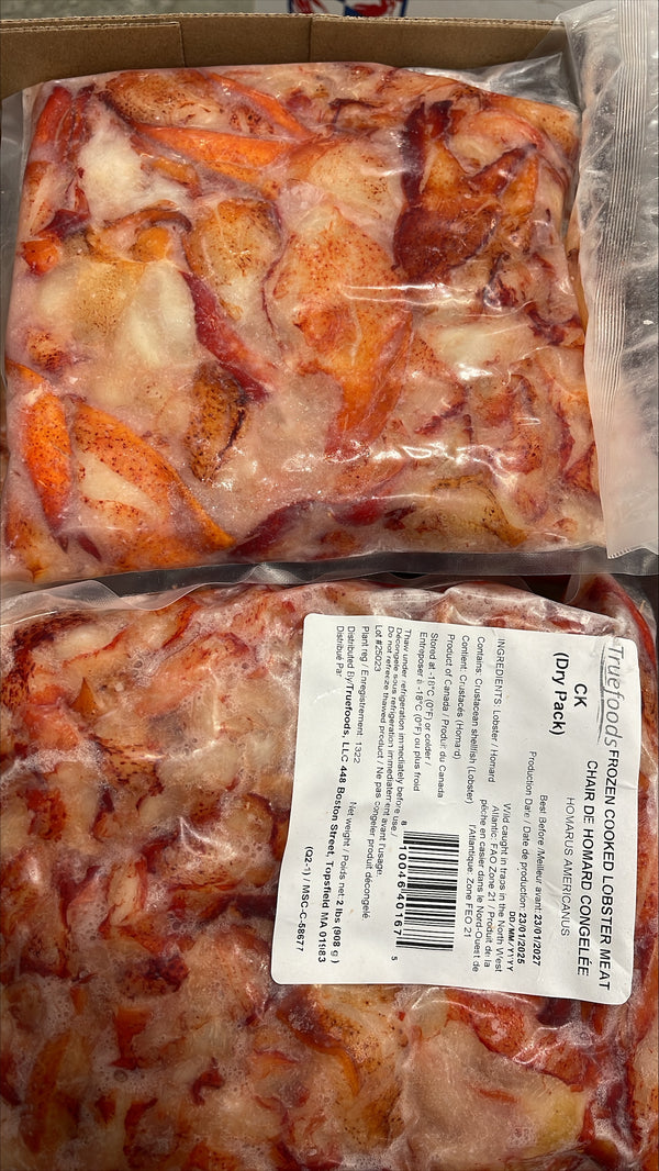 Lobster Meat, CK, Frozen, NW, 12 lb, 6 x 2 lb