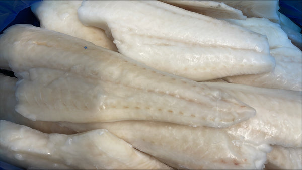 Haddock (Chemfree),7oz, Fillets, Skinless, Boneless, J-Cut, Frozen, IQF, China, NW, 10 lb