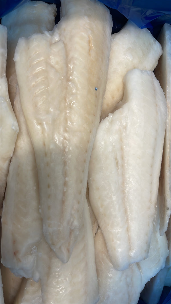 Haddock (Chemfree),7oz, Fillets, Skinless, Boneless, J-Cut, Frozen, IQF, China, NW, 10 lb