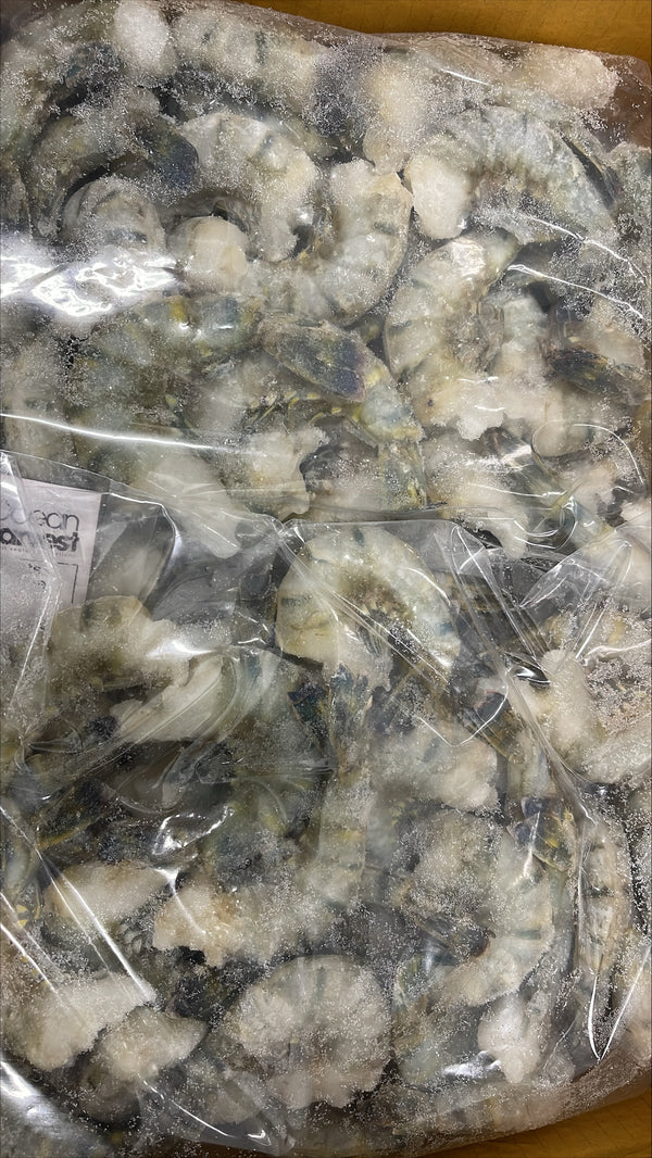 Shrimp (Black Tiger), 16-20, EZP, Frozen, IQF, KP, NW, 10 lb, 5 x 2 lb