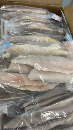 King Weakfish (Bangamary), 60-110gm, Fillet, Frozen, Brazil,  NW, 44 lb (2 lb bags)