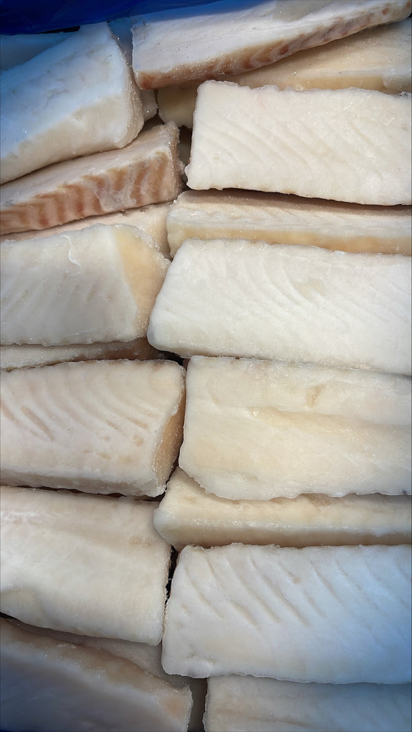 Haddock, 4 oz, Loins, Skinless, Boneless, J-Cut, Frozen, NW, 10 lb